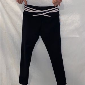 Zella Capri Pink and Black Leggings